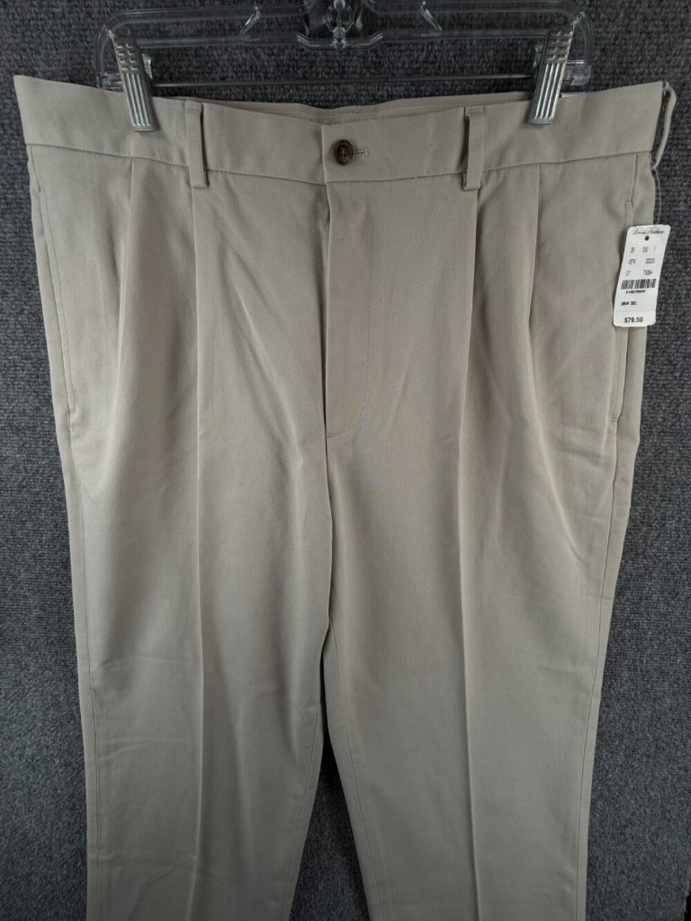 NWT Brooks Brothers Elliot Pants Men 38x32 Beige Chino Preppy Business $80